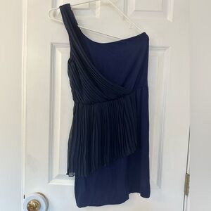 GB Navy One Shoulder Dress navy blue size S